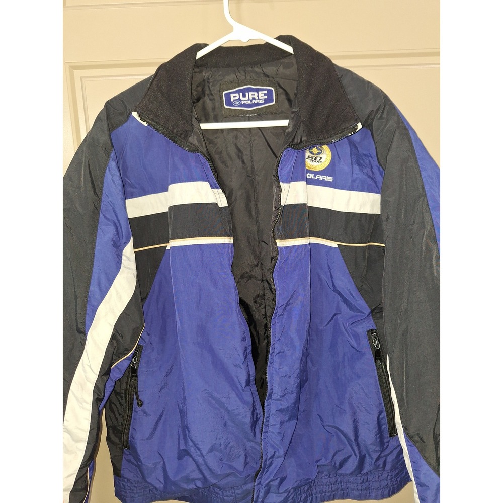 Pure Polaris 50 Years Anniversary Jacket Blue Black White Windbreaker Mens L